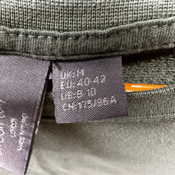 Sweaty Betty After Class Green Crop Sweatshirt Thumbholes Unique Stiching US8-10 - Picture 6 of 10